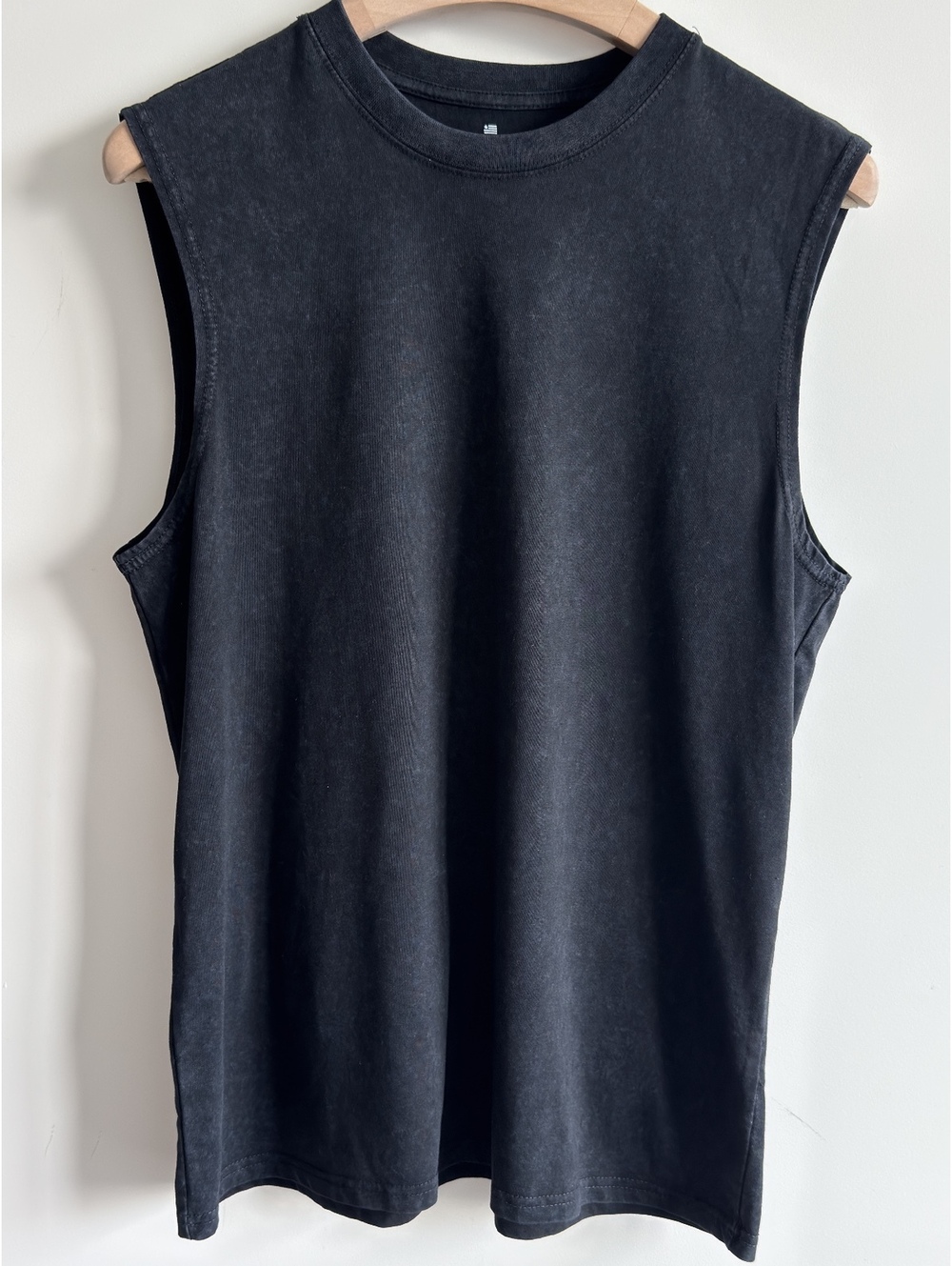 Hollywood The Jean People Washed Black Muscle Tank Sleeveless Tee Men’s L